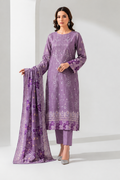 AYAAN LAVENDER BLOOM – Premium Embroidered 3-Piece Suit